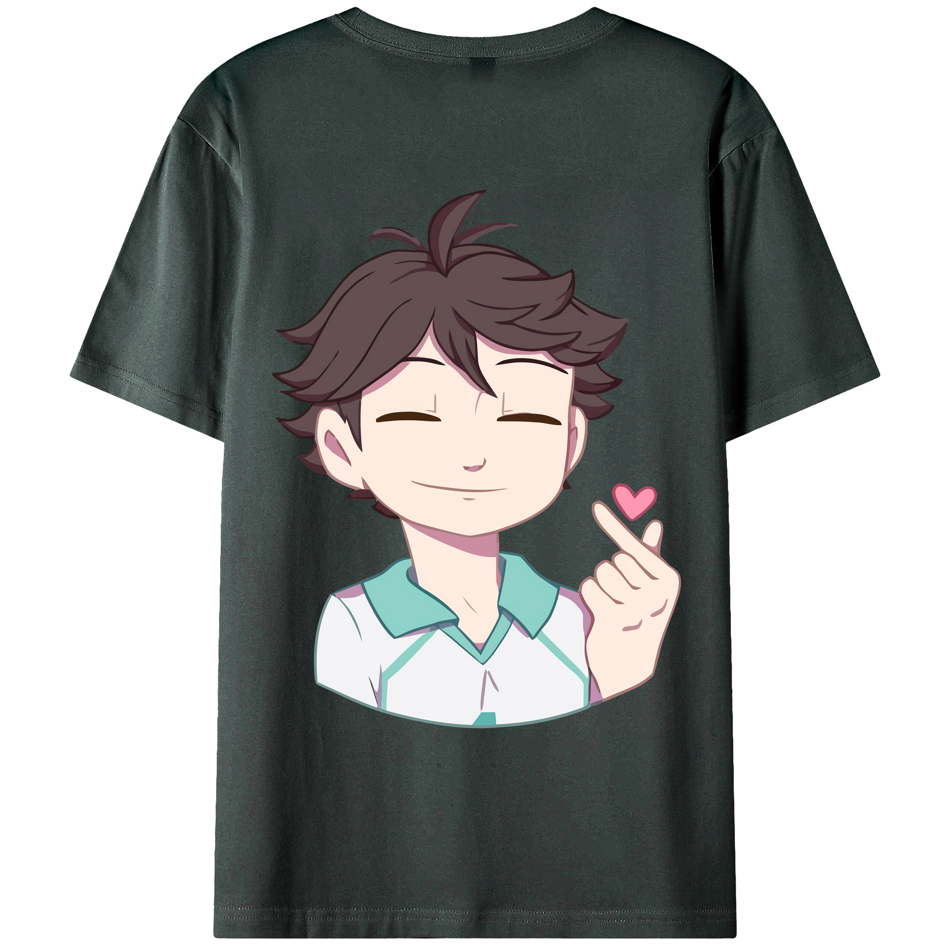 （画像用） ハイキュー!! Haikyu!! 綿100％ メンズ半袖Tシャツ（バックプリント） 通気性